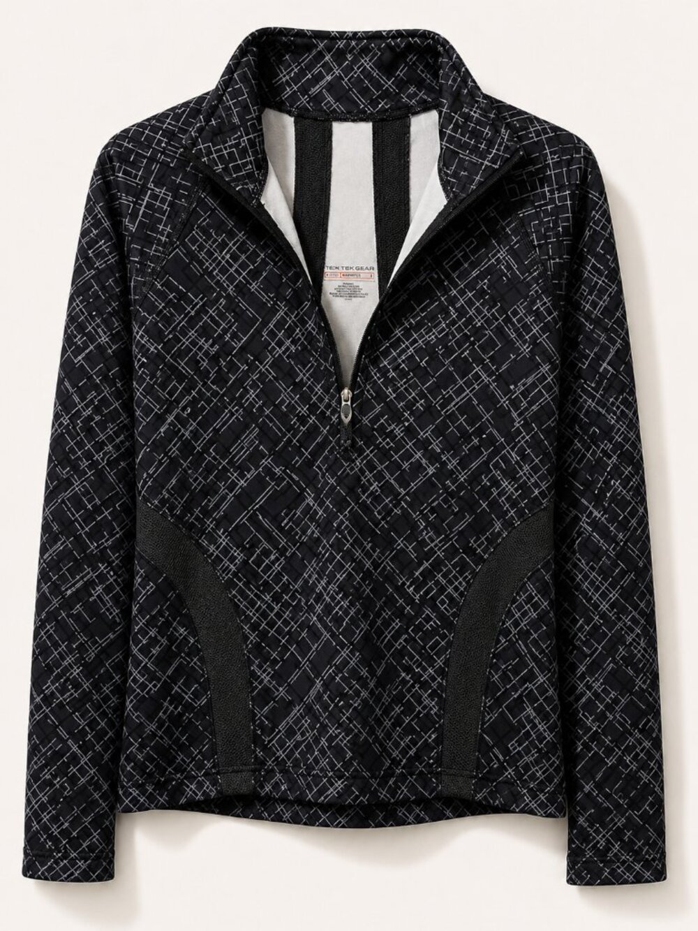 Tek Gear WarmTek Quarter Zip Performance Athleisure Pullover L NEW - Picture 12 of 15